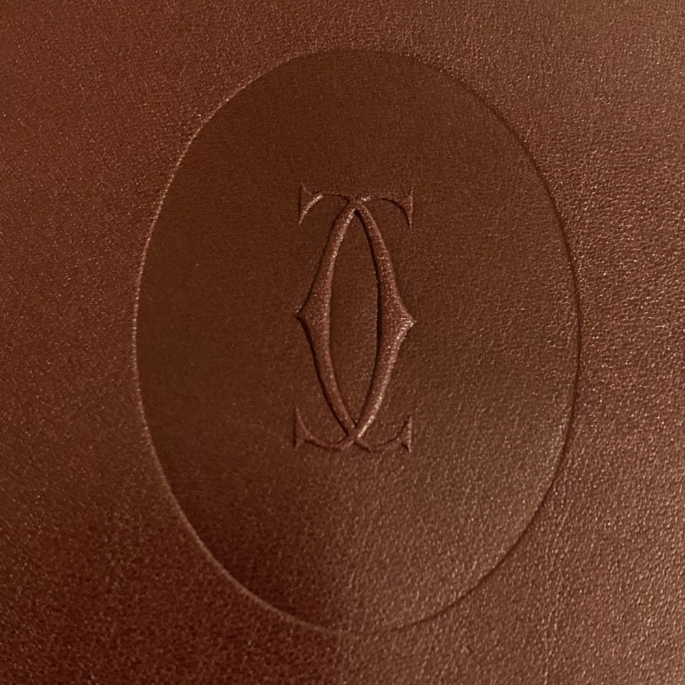 Cartier must de Cartier Long Slim Bifold Wallet Vintage w/Authenticity Card